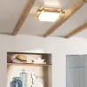 Plafonnier led 15w cct-40cm-3000k-4000k-6000k bois
