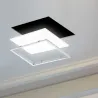 Cadre pour encastrement dalle led 30x120cm avec ressort type downlight