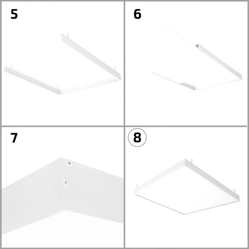 Cadre SAILLIE BLANC PANNEAUX LED DALLE LED PRO 30x30cm