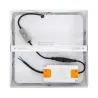 Applique plafonnier 18w led carré blanc 20cm cct -3000k-4000k-6000k