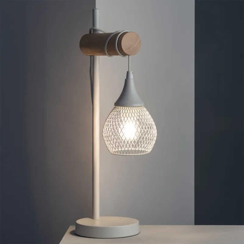 Lampe a poser table wifi variateur intensité culot e27 blanc ou noir