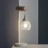 Lampe a poser table wifi variateur intensité culot e27 blanc ou noir