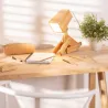 Lampe de table bois enfant chevet culot e14 forme chien