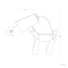 Lampe de table bois enfant chevet culot e14 forme chien