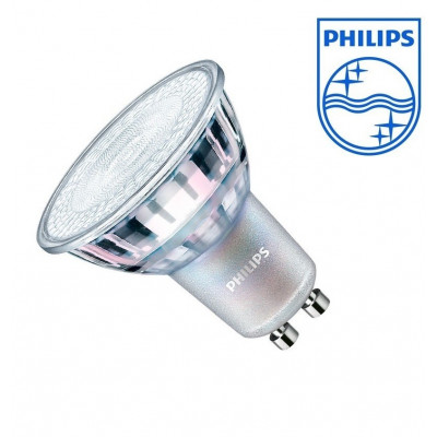 spot gu10 philips-grand angles 120° lumineux remplace 50w halogene