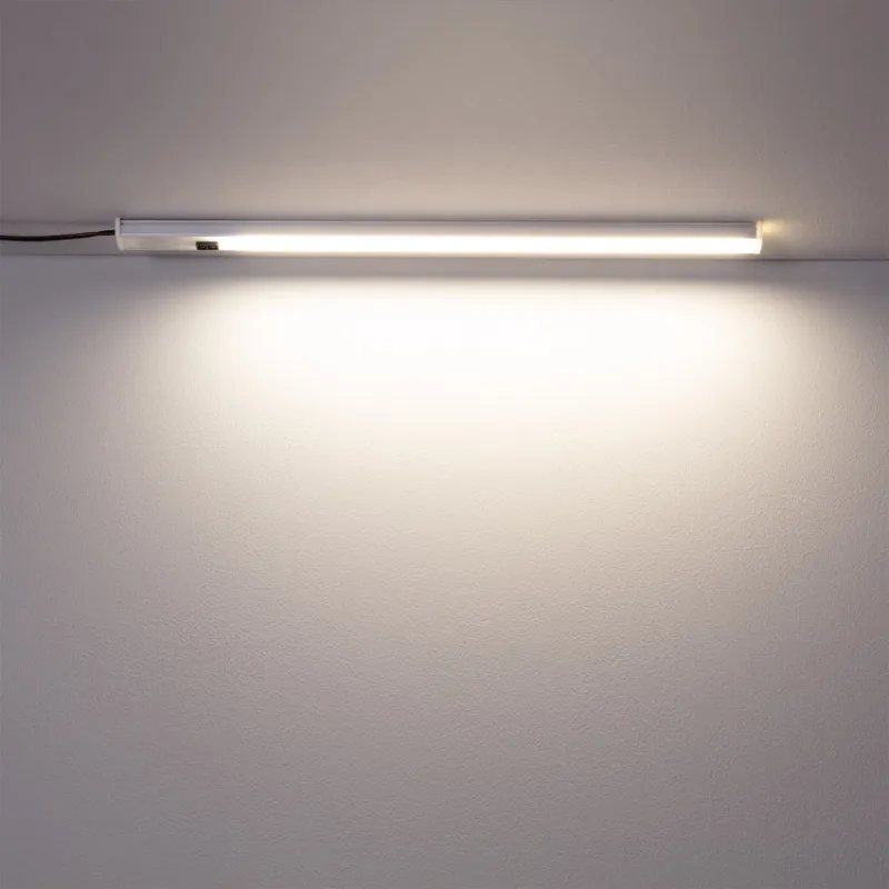Réglette led 50cm-24v-5w-4000k-600 lumens-interrupteur sans contact-dressing-meuble cuisine