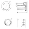 Encastré de sol orientable 15W led-ip67-950 lumens 3000k