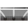 Encastré de sol orientable 15W led-ip67-950 lumens 3000k