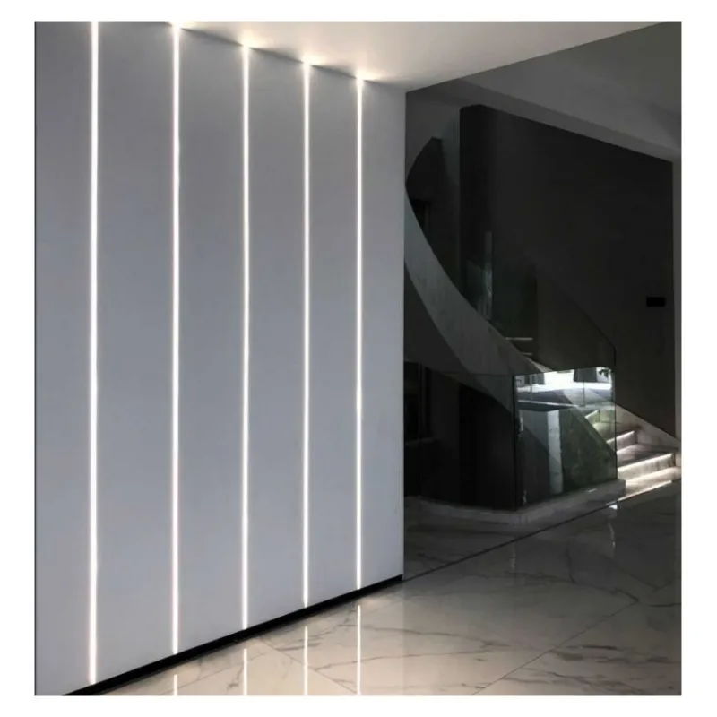 1m profilé encastrable placoplâtre aluminium au mètre pour ruban led 220v