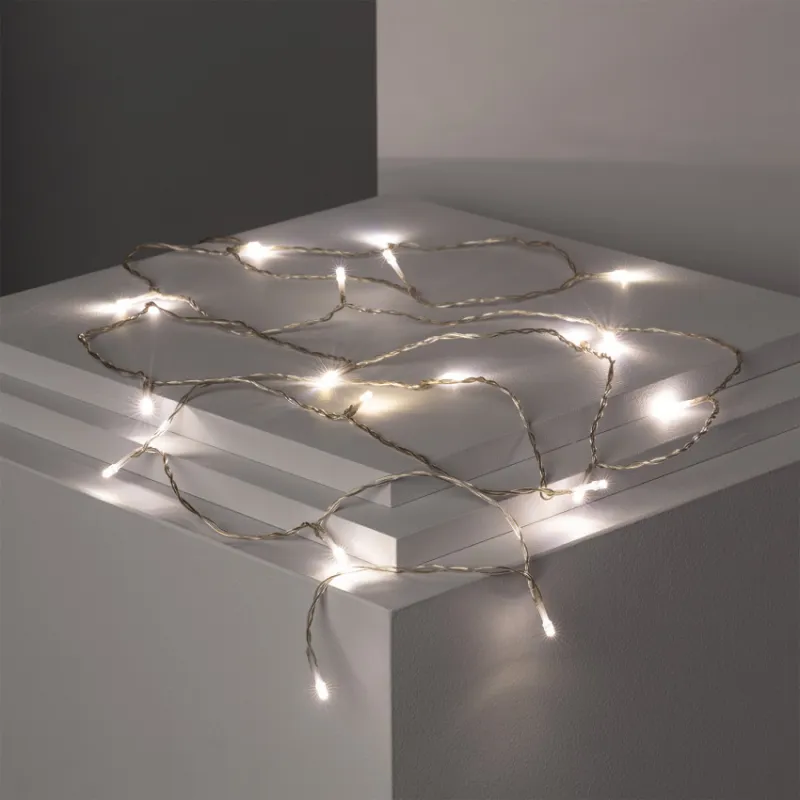 Guirlande led 3m a piles 3000k ip44