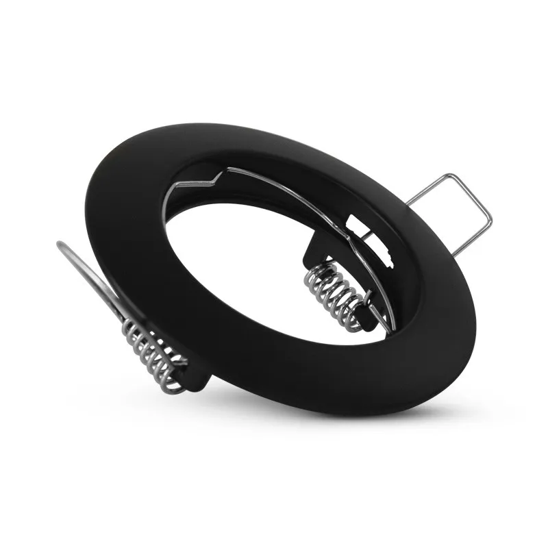 SUPPORT DE SPOT ROND NOIR 77 mm