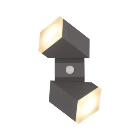 APPLIQUE MURAL LED 13 W ORIENTABLE 4000K GRIS ANTHRACITE IP54 DETECTEUR