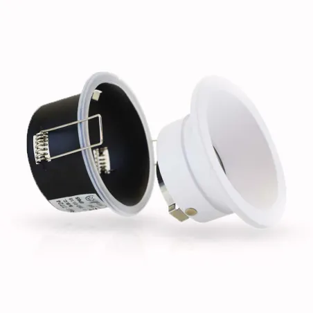 SUPPORT DE SPOT BBC  ROND BLANC FIXE BASSE LUMINANCE 85 mm
