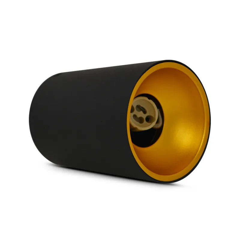 SPOT SAILLIE GU10 CYLINDRE NOIR/DORE