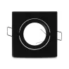 SUPPORT DE SPOT CARRE NOIR ORIENTABLE 84x84 mm