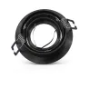 SUPPORT DE SPOT ROND ALUMINIUM ORIENTABLE 92 mm NOIR