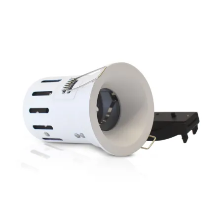 Support de spot BBC rond blanc fixe + douille automatique Basse luminance