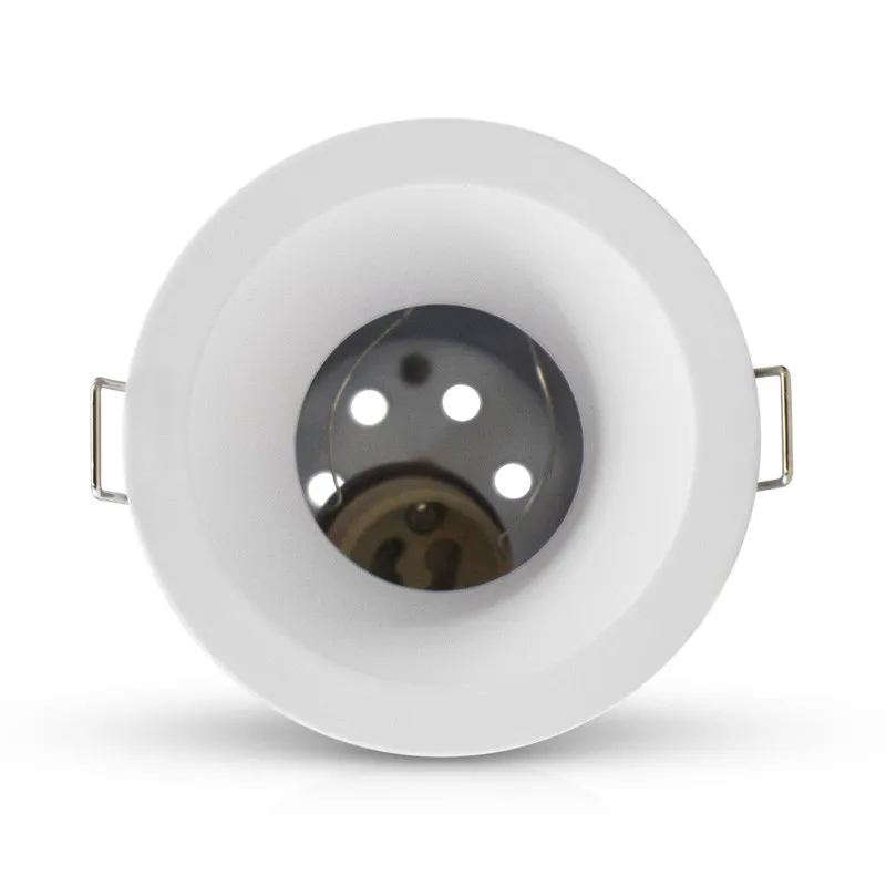 Support de spot BBC rond blanc fixe + douille automatique Basse luminance