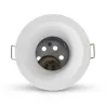 Support de spot BBC rond blanc fixe + douille automatique Basse luminance