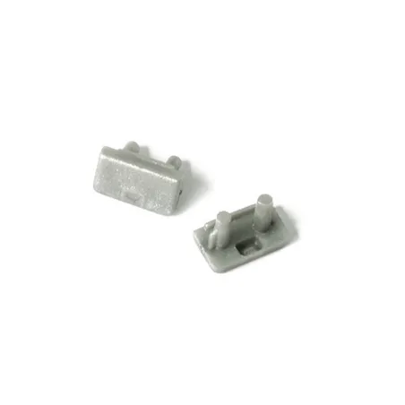 TERMINAISON PROFILE LED FIN GRIS PACK DE 2