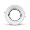 SUPPORT DE SPOT  ROND BLANC ROTATIF BASSE LUMINANCE ORIENTABLE 85mm