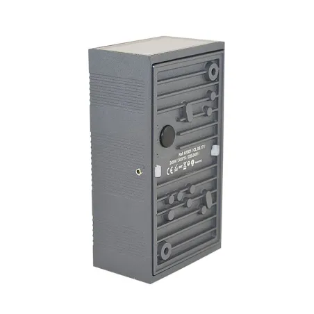 APPLIQUE MURALE LED 2X5 W RECTANGULAIRE 3000K GRIS ANTHRACITE IP54