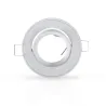 SUPPORT DE SPOT ROND BLANC ORIENTABLE 86 mm