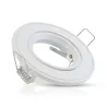 SUPPORT DE SPOT ROND BLANC ORIENTABLE 86 mm