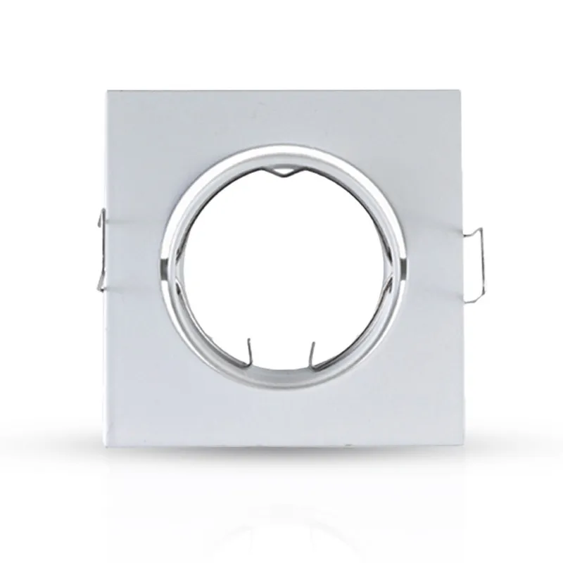 SUPPORT DE SPOT CARRE BLANC  ORIENTABLE 85x85 mm