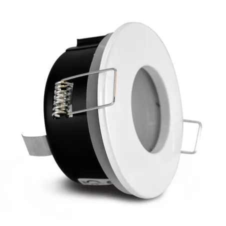SUPPORT DE SPOT BBC  ROND BLANC ETANCHE  IP 65  82mm