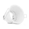 SUPPORT DE SPOT  ROND BLANC FIXE BASSE LUMINANCE 83 mm