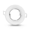 SUPPORT DE SPOT  ROND BLANC FIXE BASSE LUMINANCE 83 mm