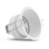 SUPPORT DE SPOT  ROND BLANC ROTATIF BASSE LUMINANCE 82mm