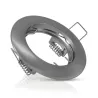 SUPPORT DE SPOT ROND ARGENT 77 mm