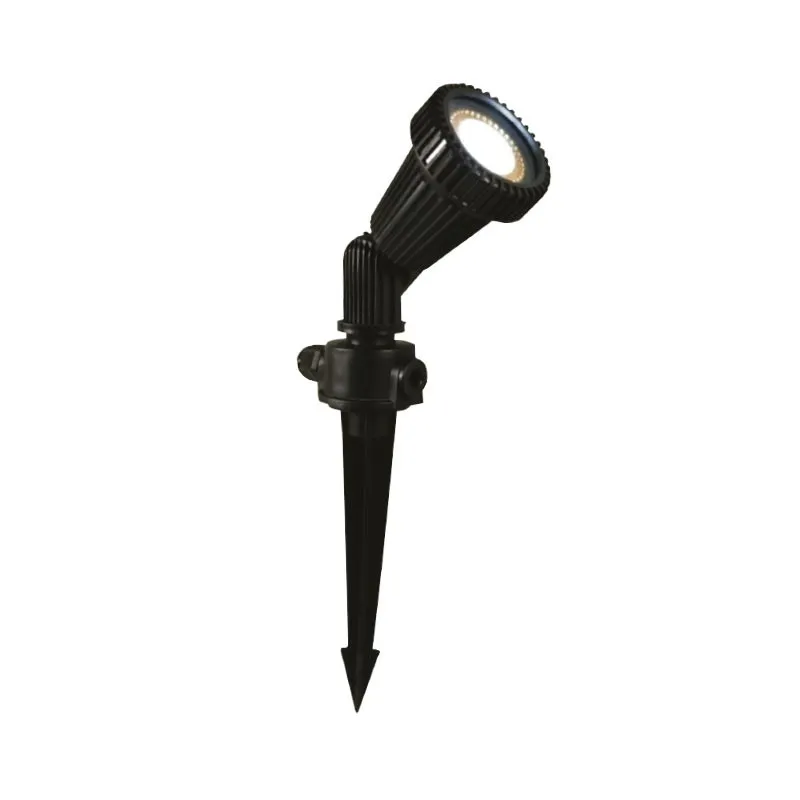 PROJECTEUR PIQUET LED 230v 1XGU10 NOIR IP54 PC