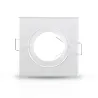 SUPPORT DE SPOT CARRE BLANC ORIENTABLE 84x84 mm