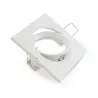SUPPORT DE SPOT CARRE BLANC ORIENTABLE 84x84 mm