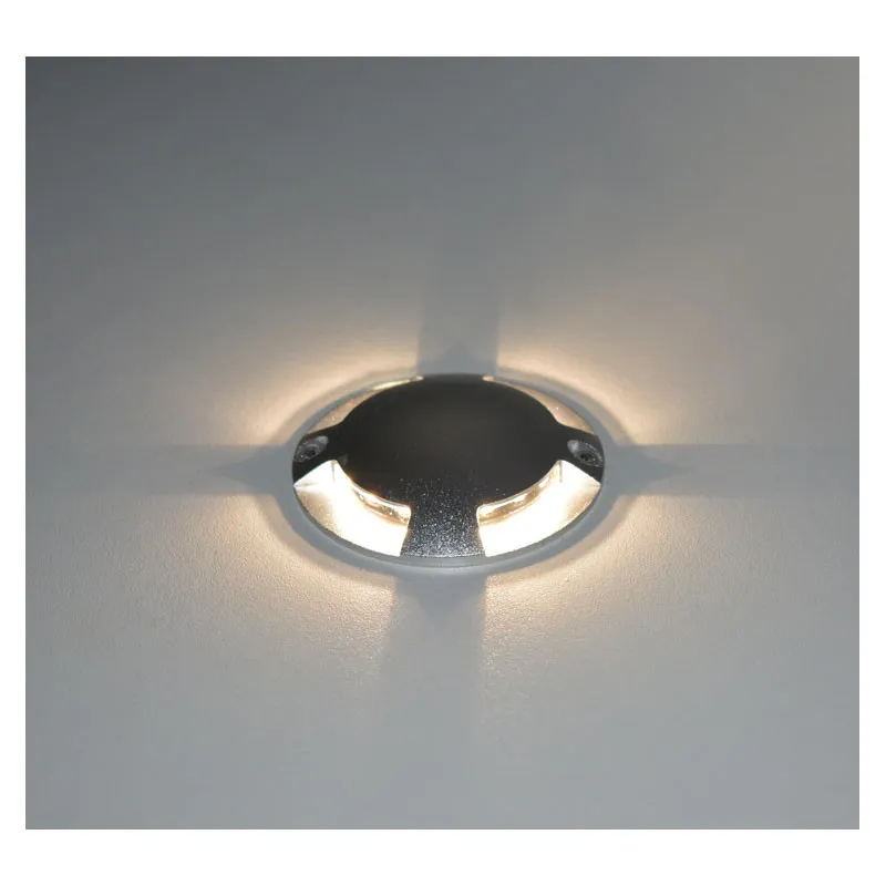 SPOT LED BALISE 1W 12v 4000K ROND IP67 4 voies
