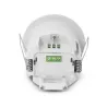 DETECTEUR DE MOUVEMENT IR ENCASTRABLE IP54 360deg ROND 600 W BBC