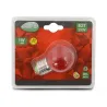 AMPOULE LED E27 COULEUR BULB G45 1W ROUGE