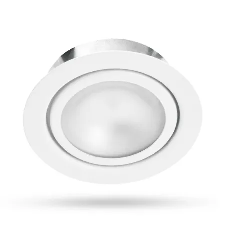 SUPPORT DE SPOT G4 12V ROND BLANC BOITE
