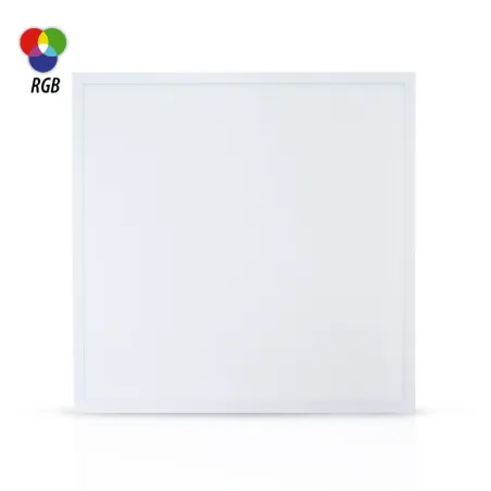 LED PLAFOND 595 X 595 36W BLANC RGB + TELECOMMANDE