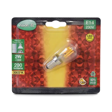 LED   FRIGO  E14  2 W  FIL COB  3000 K  BLISTER CLAIRE
