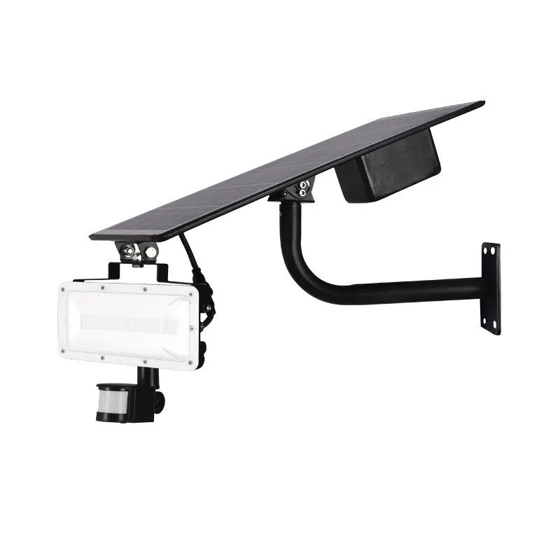 PROJECT LED 40W SOLAIRE AVEC DETECTEUR 4000K GRIS IP65
