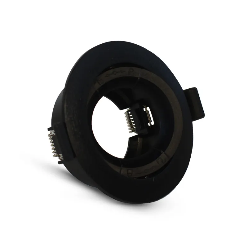 SUPPORT DE SPOT ROND  NOIR ORIENTABLE 90 mm PC