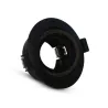SUPPORT DE SPOT ROND  NOIR ORIENTABLE 90 mm PC