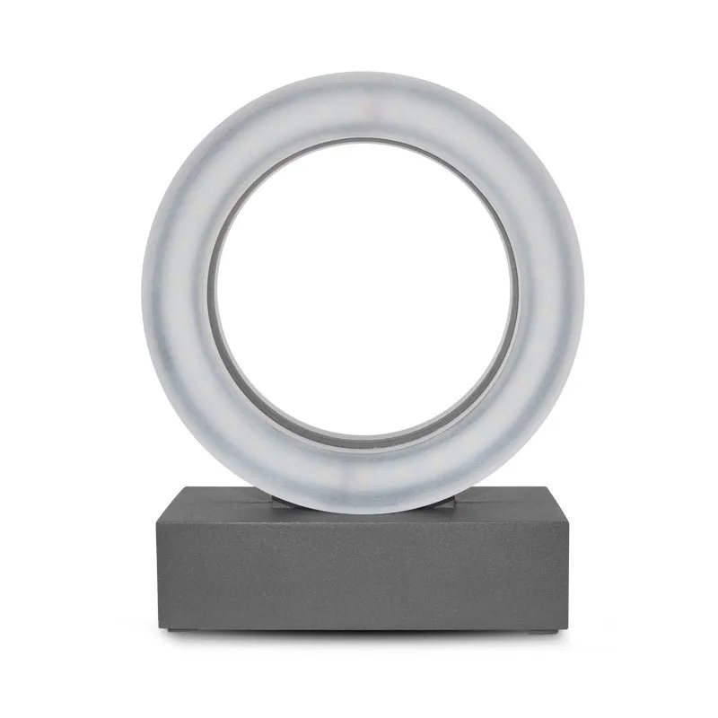 APPLIQUE MURALE LED 12 W   ROND 4000K GRIS ANTHRACITE IP54