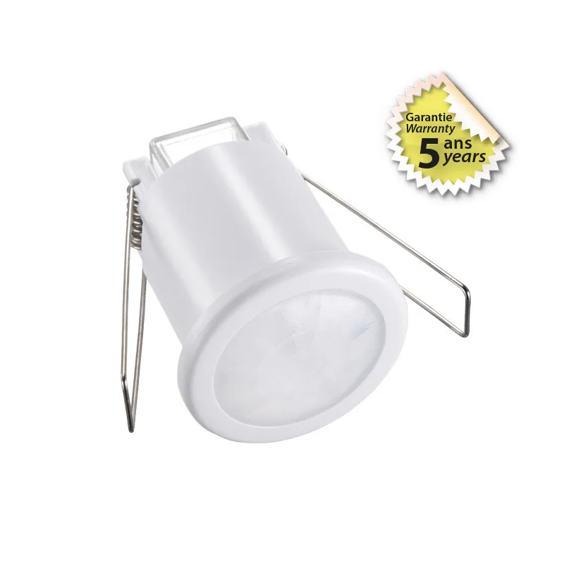 DETECTEUR DE MOUVEMENT IR ENCASTRABLE IP54 360deg ROND 400 W BBC