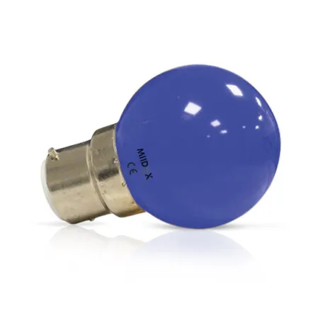 LED   1 W  BULB B22   BLEUE  BOITE