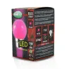 LED   1 W  BULB B22   ROSE  BOITE
